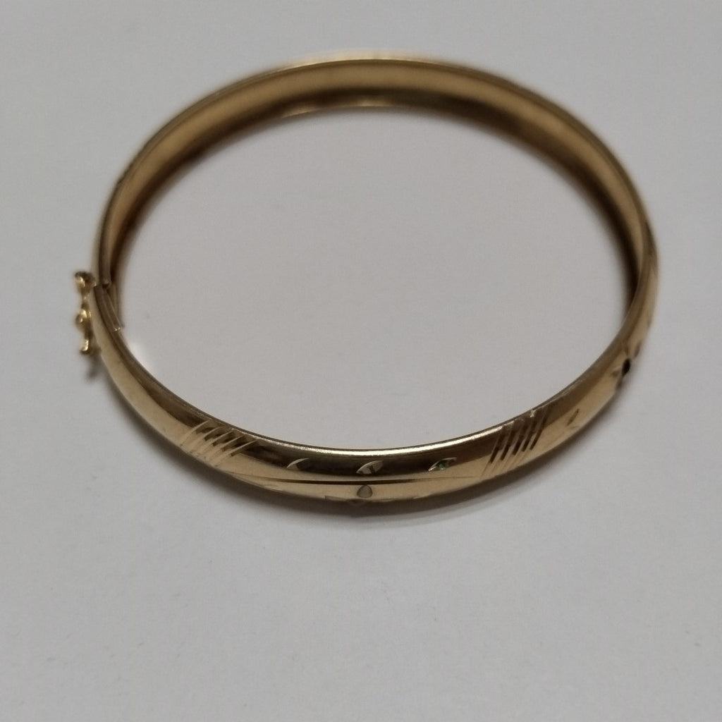 PULSERA RIGIDA ORO 14 K 9.4 GRMS (SEMINUEVO)