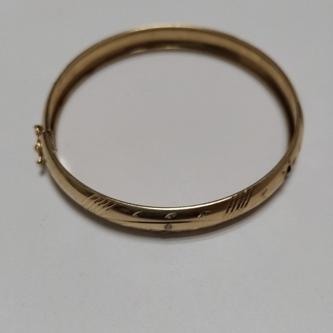 PULSERA RIGIDA ORO 14 K 9.4 GRMS (SEMINUEVO)