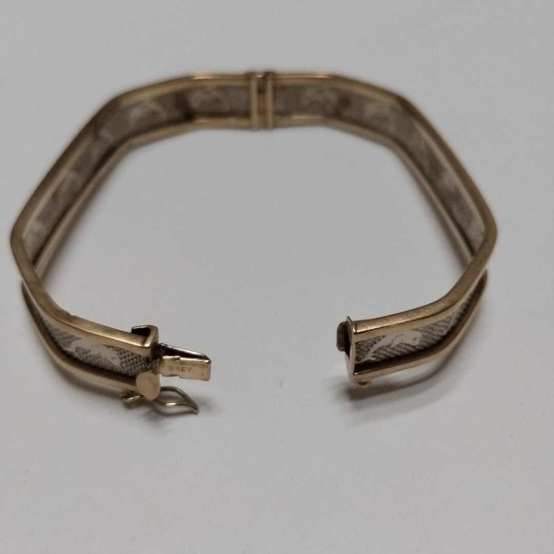 PULSERA RIGIDA ORO 14 K 10.3 GRMS (SEMINUEVO)