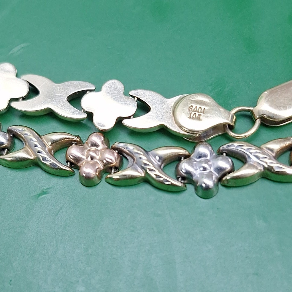 PULSERA ORO COMBINADO 10 K 7 GRMS (SEMINUEVO)