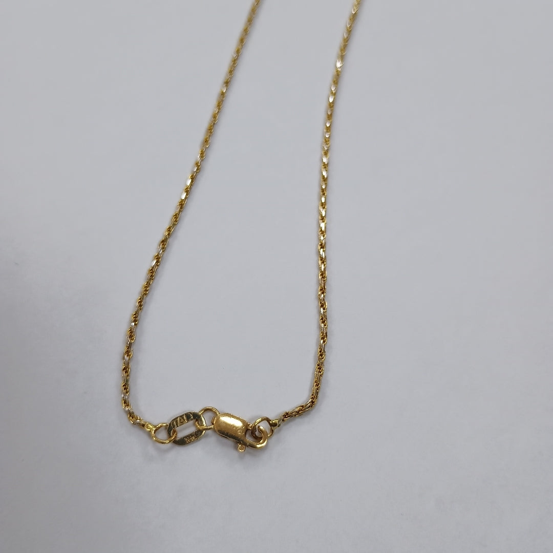 GARGANTILLA ORO,RODIADO 14 K 3,00 GRMS (SEMINUEVO)