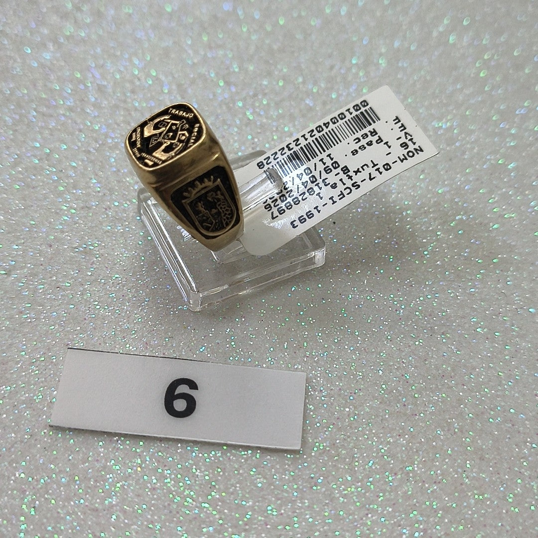 ANILLO DE GRADUACIÓN ORO 8 K 4,00 GRMS (SEMINUEVO)