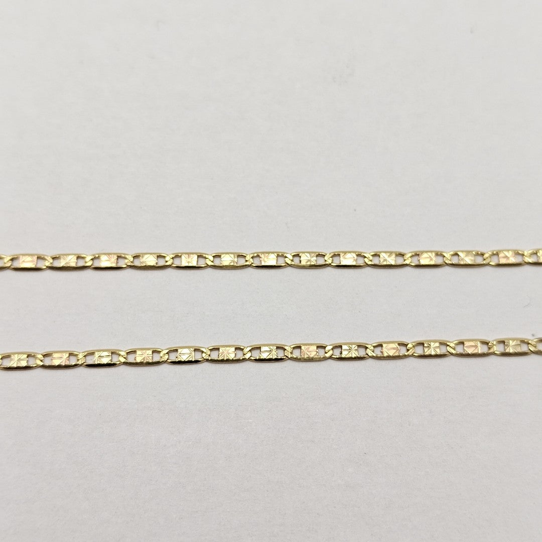 CADENA ORO, ORO COMBINADO 14 K 3.4 GRMS (SEMINUEVO)