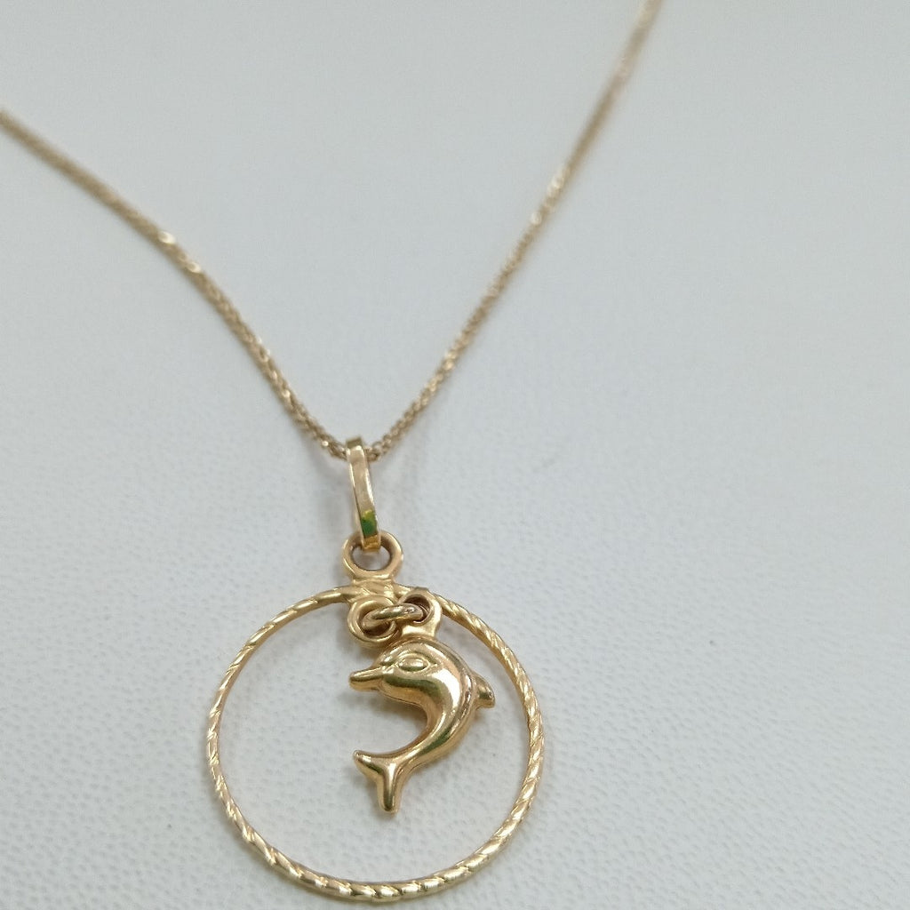 CADENA, DIJE ORO 18 K 3.2 GRMS (SEMINUEVO)