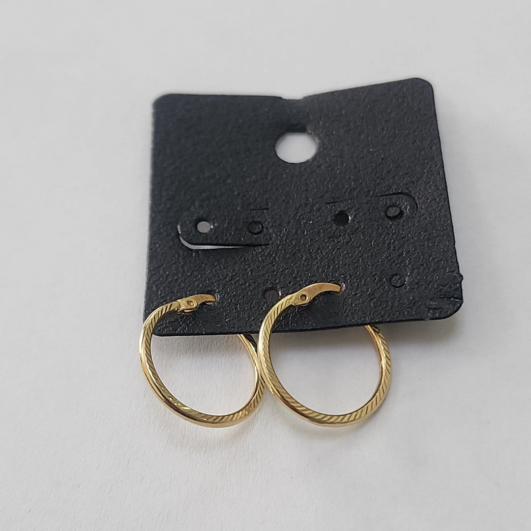 ARETES PAR ORO 14 K 1.3 GRMS (SEMINUEVO)