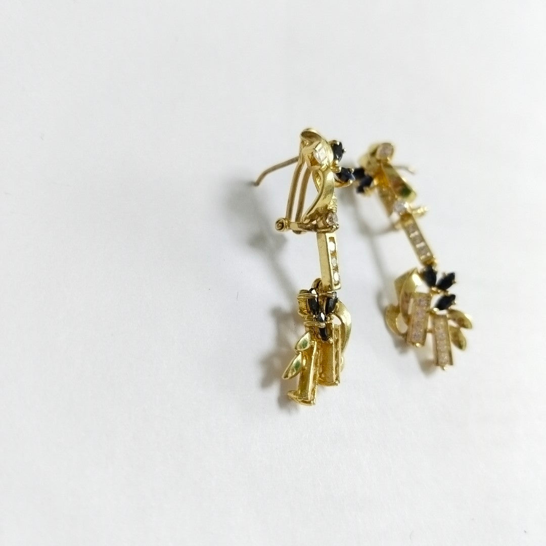 ARETES PAR ORO 14 K 6,90 GRMS (SEMINUEVO)