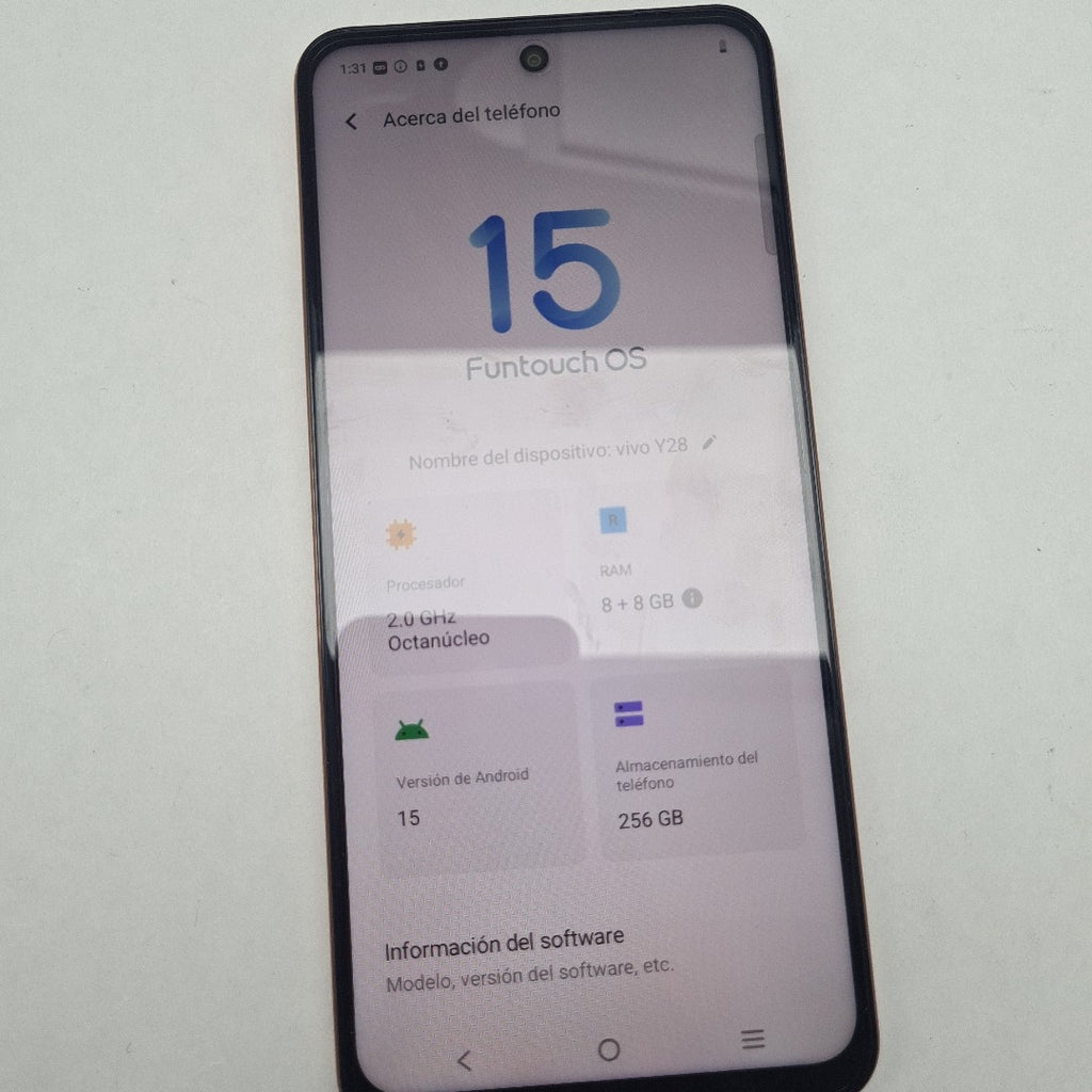 CELULAR VIVO Y28 V2352 256 GB 8 GB RAM (SEMINUEVO)