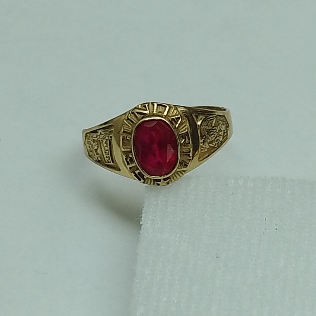 ANILLO DE GRADUACIÓN ORO 10 K 1.8 GRMS (SEMINUEVO)