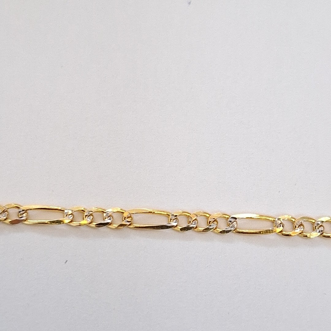 CADENAS TEJIDO 3X1 ORO 14K 55 CM 4.9 GR (NUEVO)