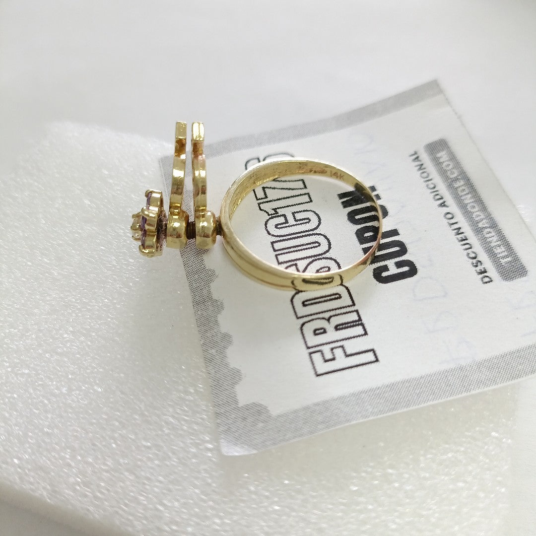 ANILLO CONMEMORATIVO ORO 14 K 4.8 GRMS (SEMINUEVO)