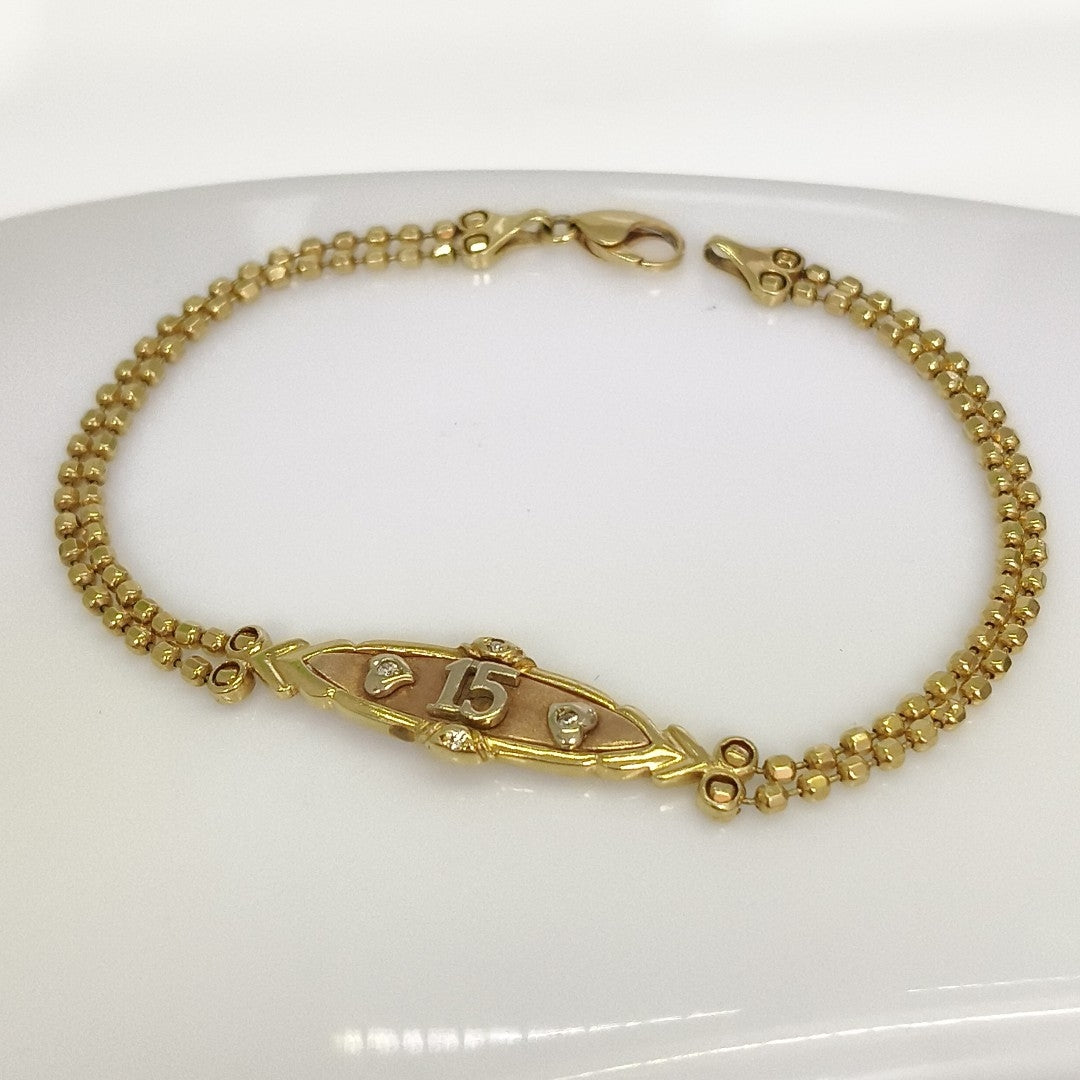 PULSERA ORO 14 K 7,30 GRMS (SEMINUEVO)