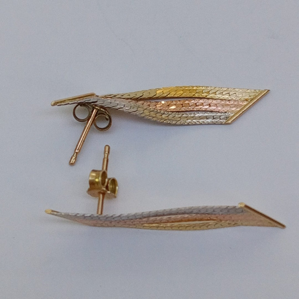 BROQUELES PAR ORO 14 K 1,50 GRMS (SEMINUEVO)