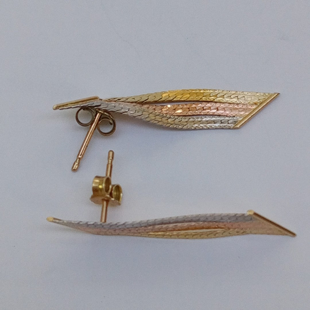 BROQUELES PAR ORO 14 K 1,50 GRMS (SEMINUEVO)