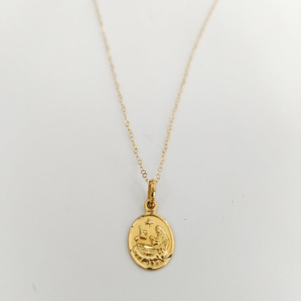 CADENA, DIJE ORO 14 K 1.5 GRMS (SEMINUEVO)