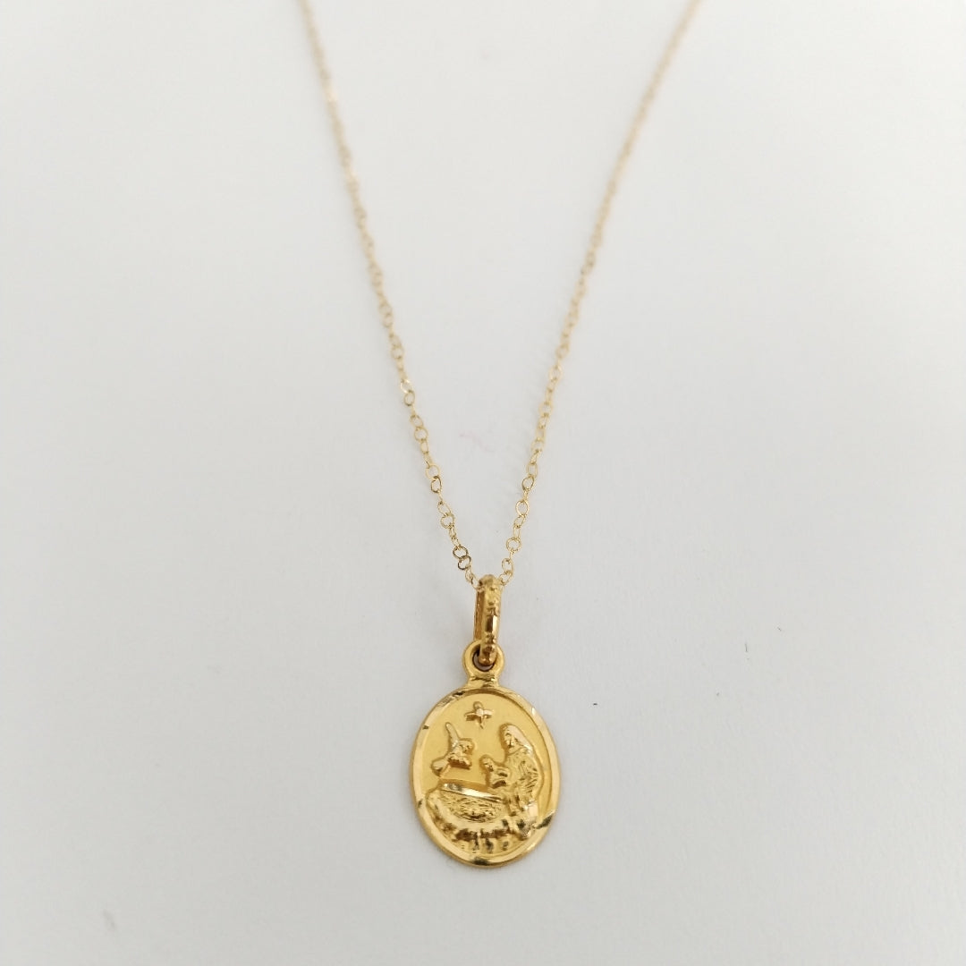 CADENA, DIJE ORO 14 K 1.5 GRMS (SEMINUEVO)