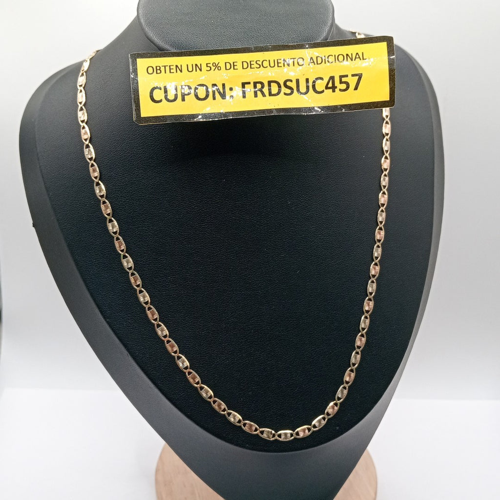 CADENA ORO COMBINADO 10 K 6,50 GRMS (SEMINUEVO)