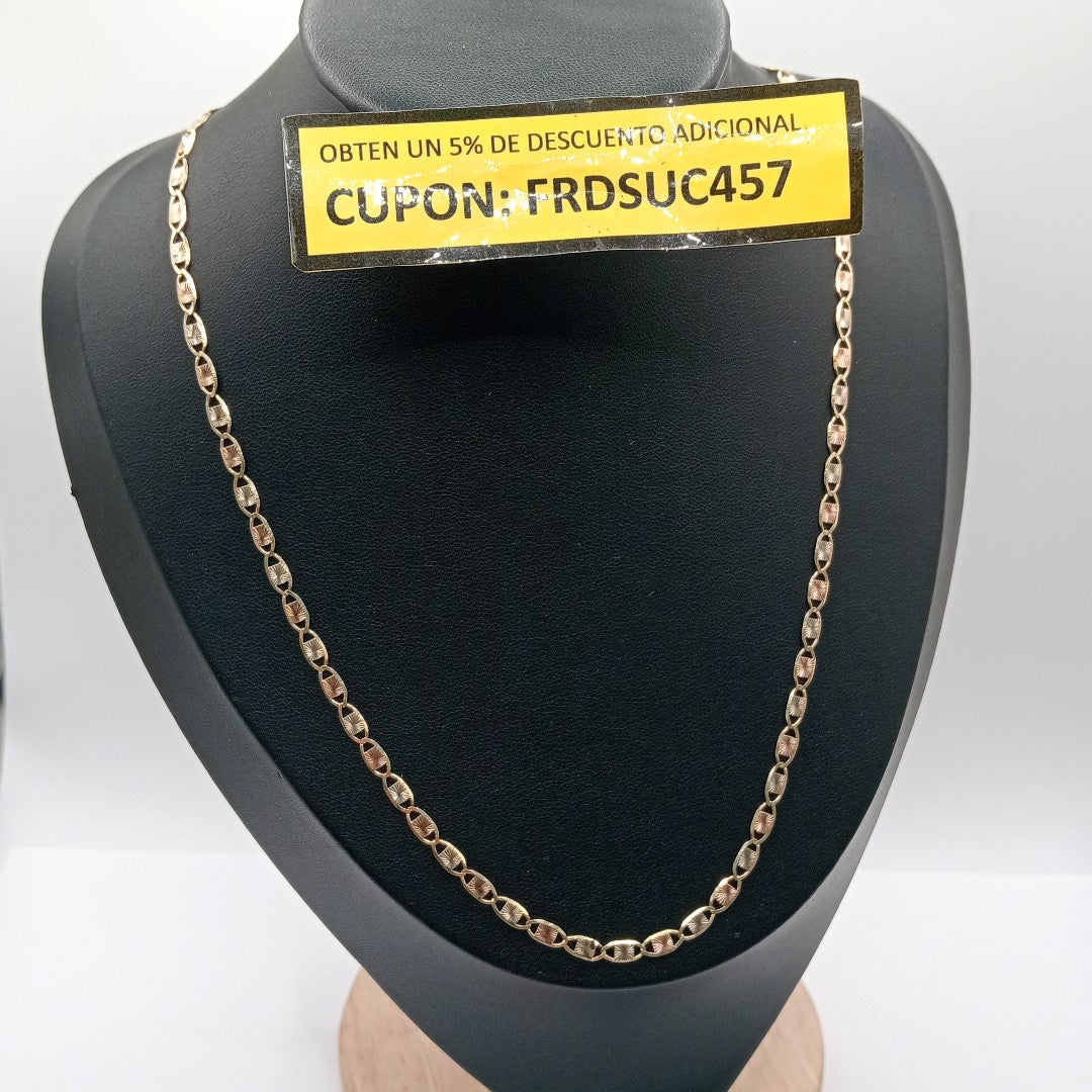 CADENA ORO COMBINADO 10 K 6,50 GRMS (SEMINUEVO)