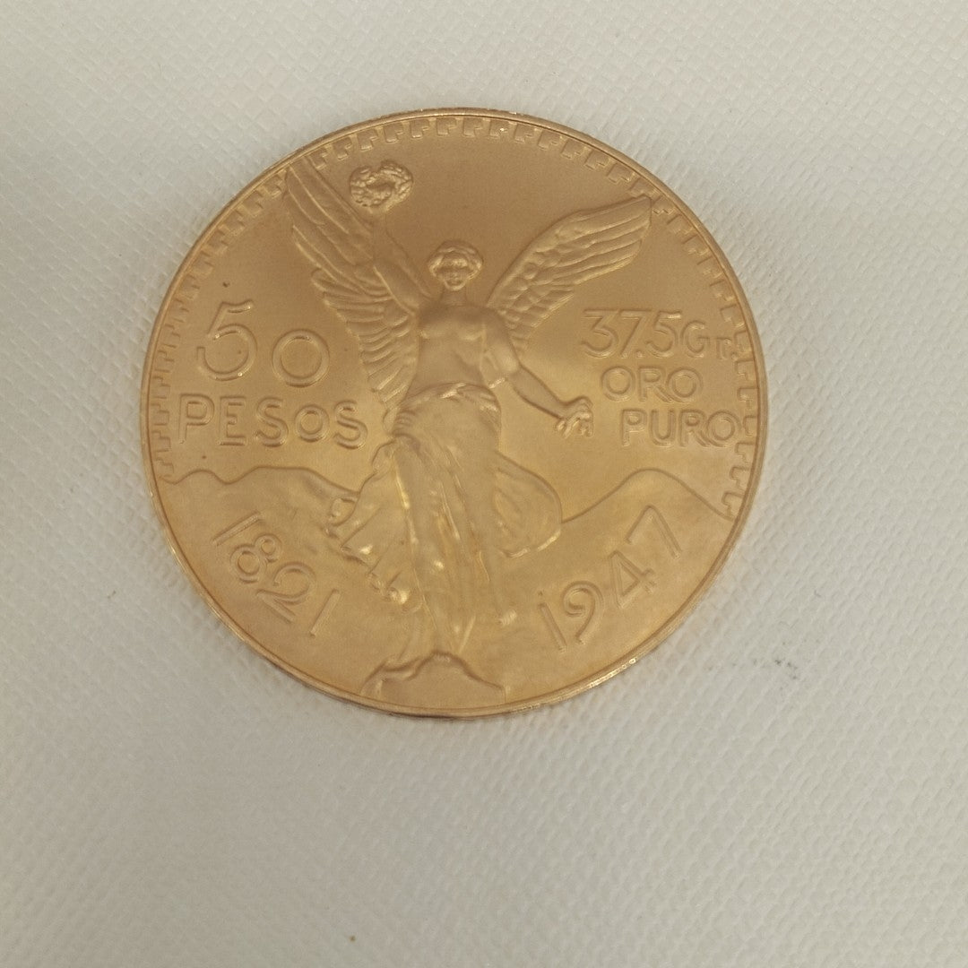 K1 41.6 GRMS 21 K IDENTIFICACIÓN MONEDA NOMINATIVA MONEDAS PESOS 50 PESOS (SEMINUEVO)
