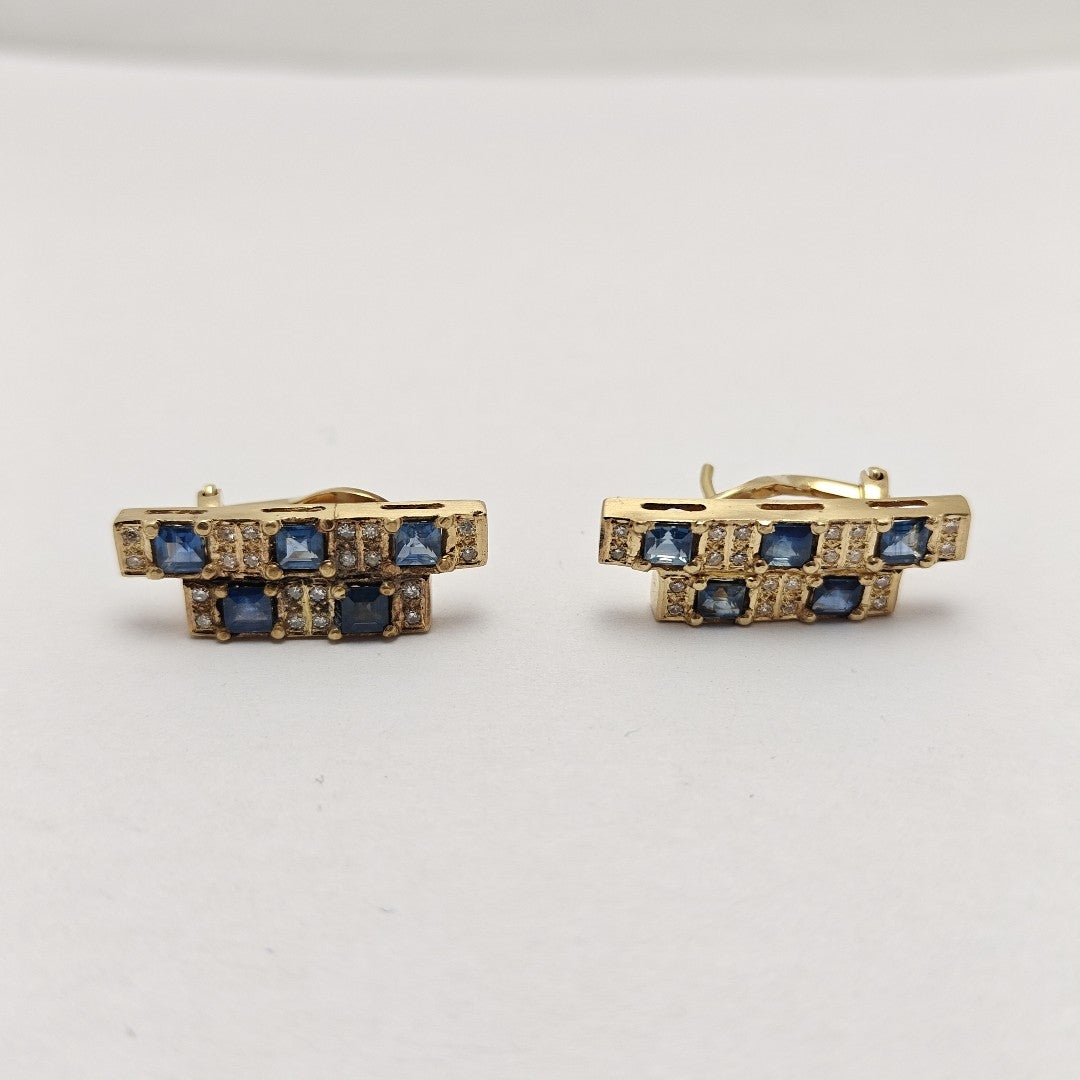 ARETES PAR ORO 14 K 8,40 GRMS (SEMINUEVO)