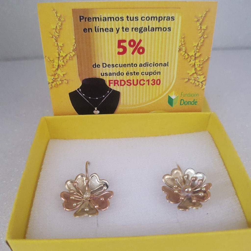 ARETES PAR ORO 14 K 4.4 GRMS (SEMINUEVO)