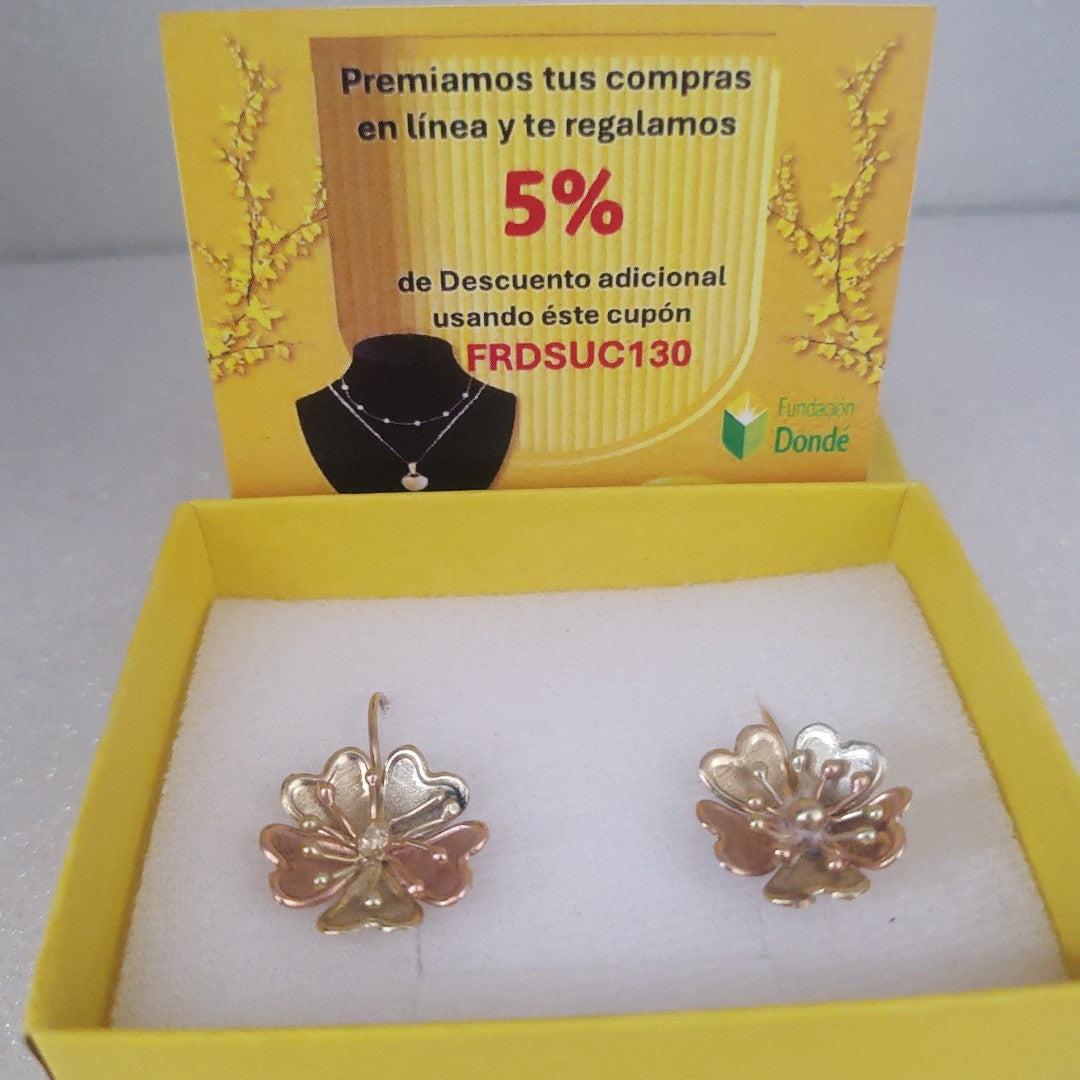 ARETES PAR ORO 14 K 4.4 GRMS (SEMINUEVO)