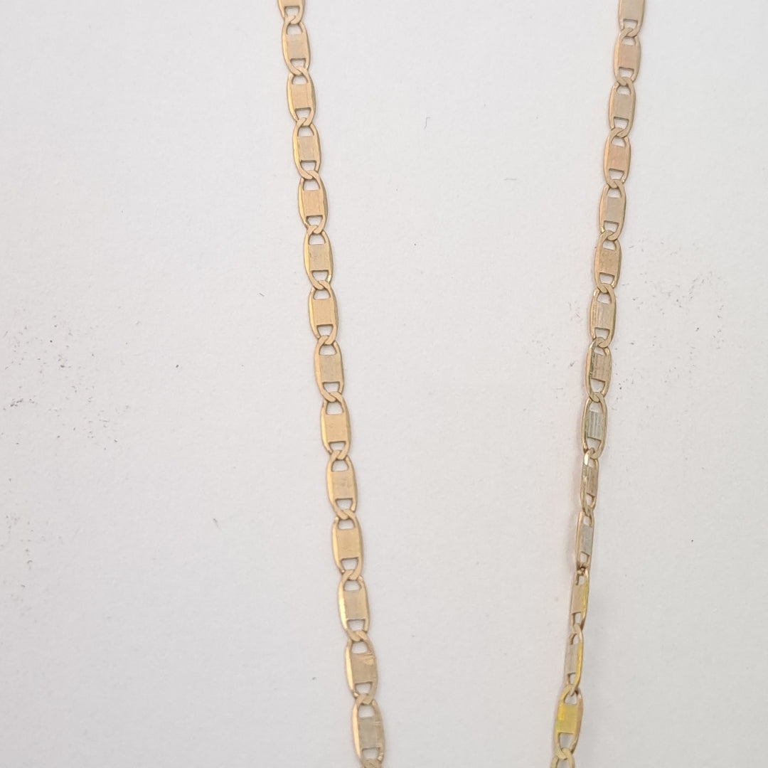CADENA, MEDALLA RELIGIOSA ORO 8 K 3.1 GRMS (SEMINUEVO)