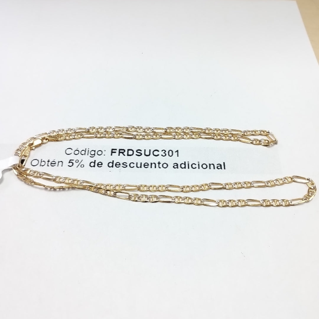 CADENA TEJIDO 3X1 8.5G 55 CM (NUEVO)