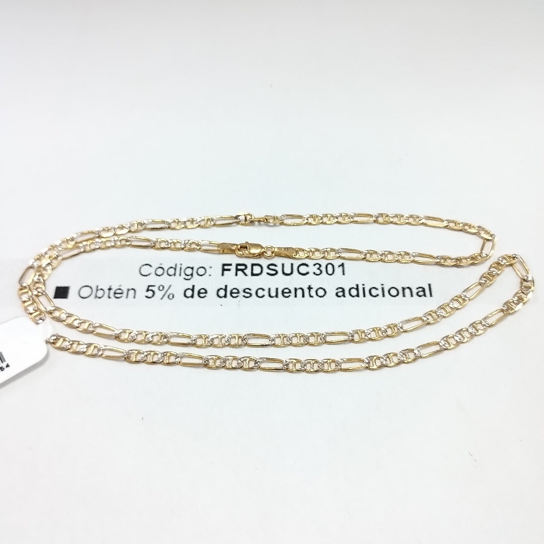 CADENA TEJIDO 3X1 8.6G 55 CM (NUEVO)