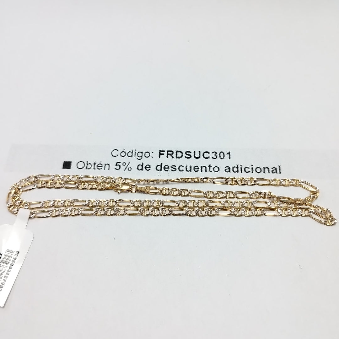 CADENA TEJIDO 3X1 8.5G 55 CM (NUEVO)