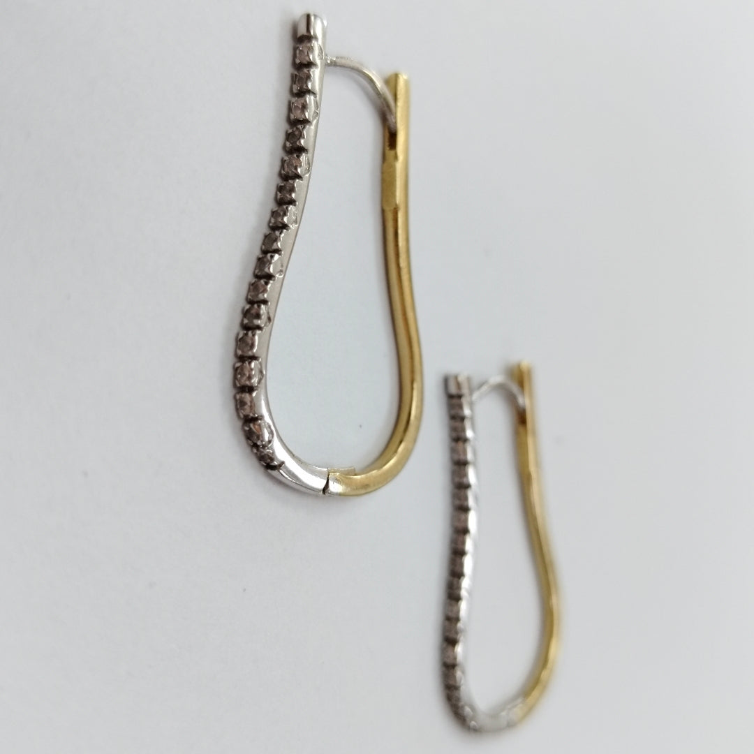 ARRACADAS PAR ORO 14 K 5.6 GRMS (SEMINUEVO)