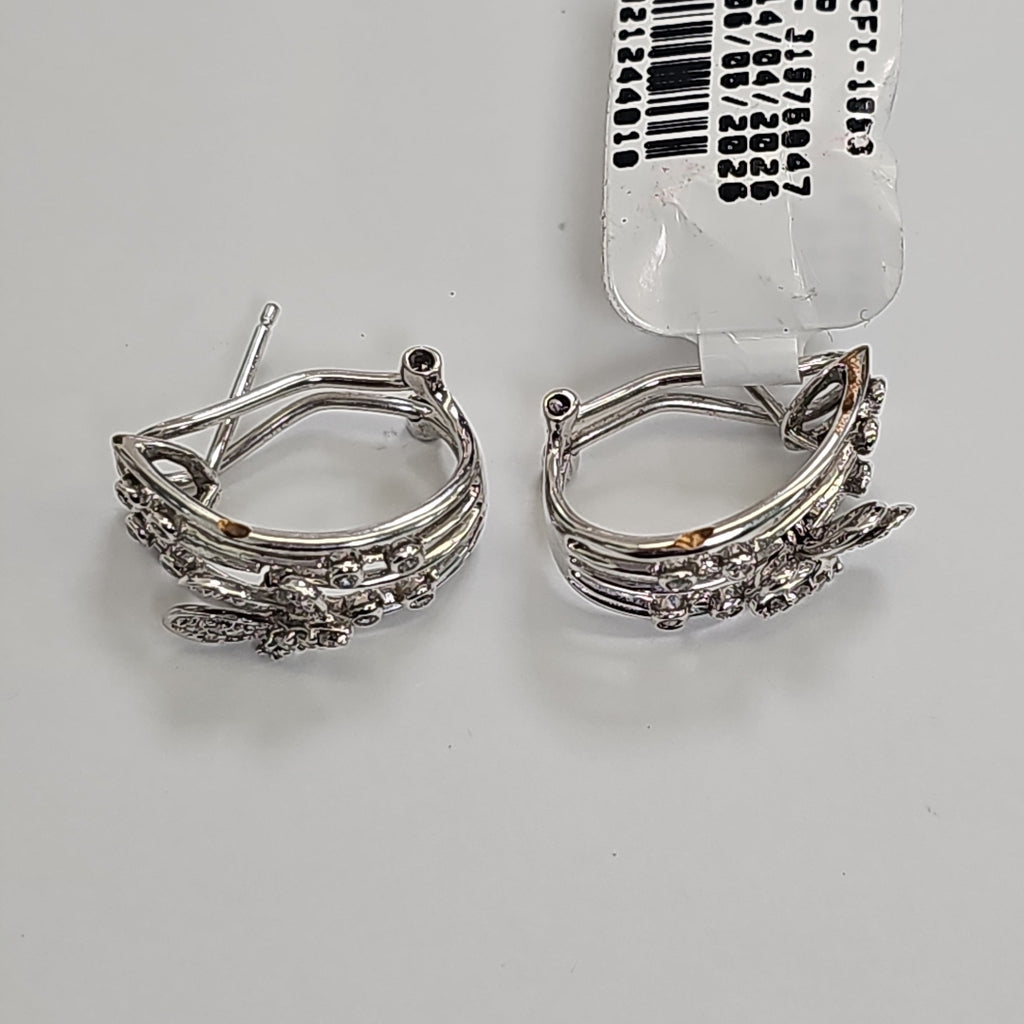 ARETES PAR ORO BLANCO 14 K 4,90 GRMS (SEMINUEVO)