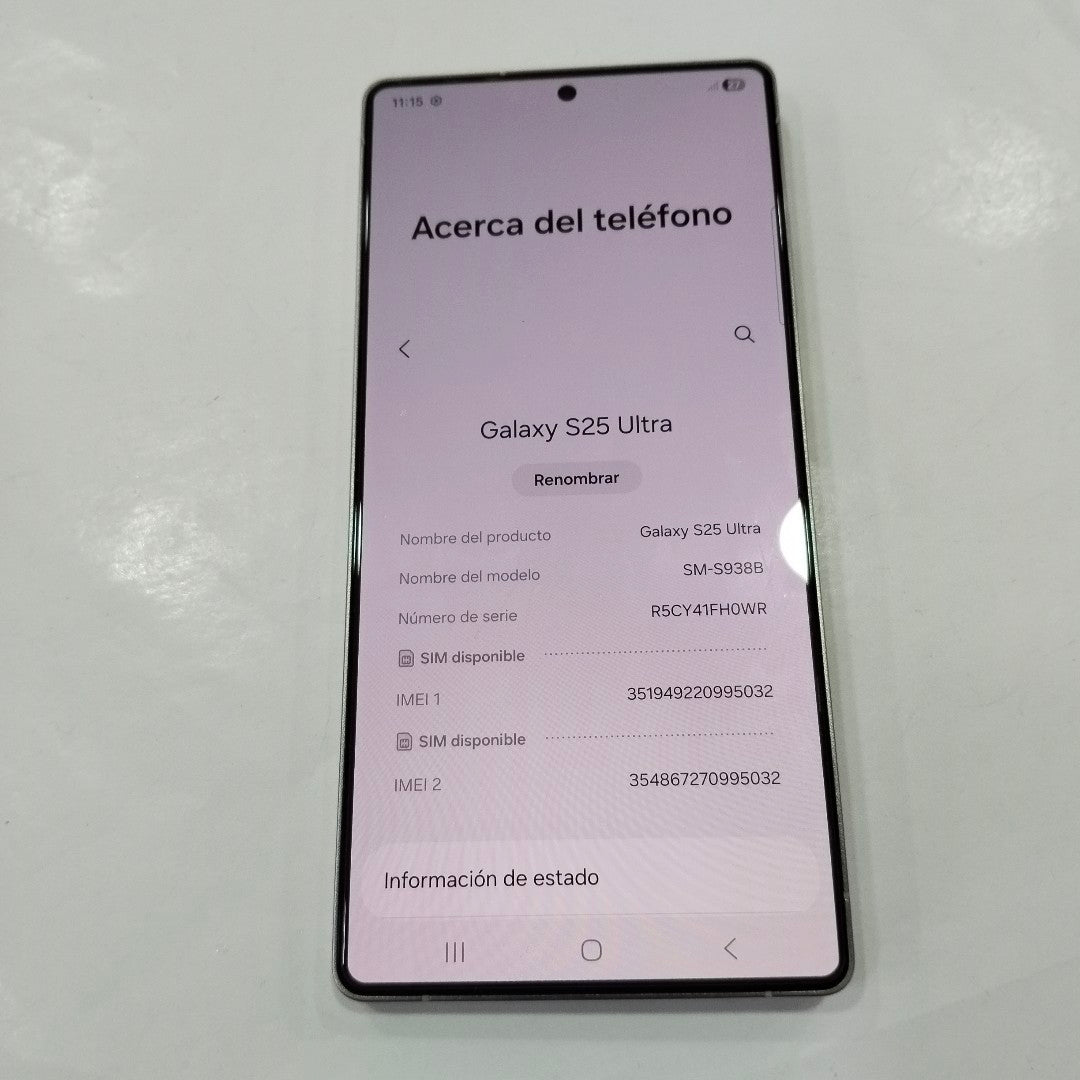 CELULAR SAMSUNG GALAXY S25 ULTRA SM-S938B (2025) 256 GB 12 GB RAM (SEMINUEVO)