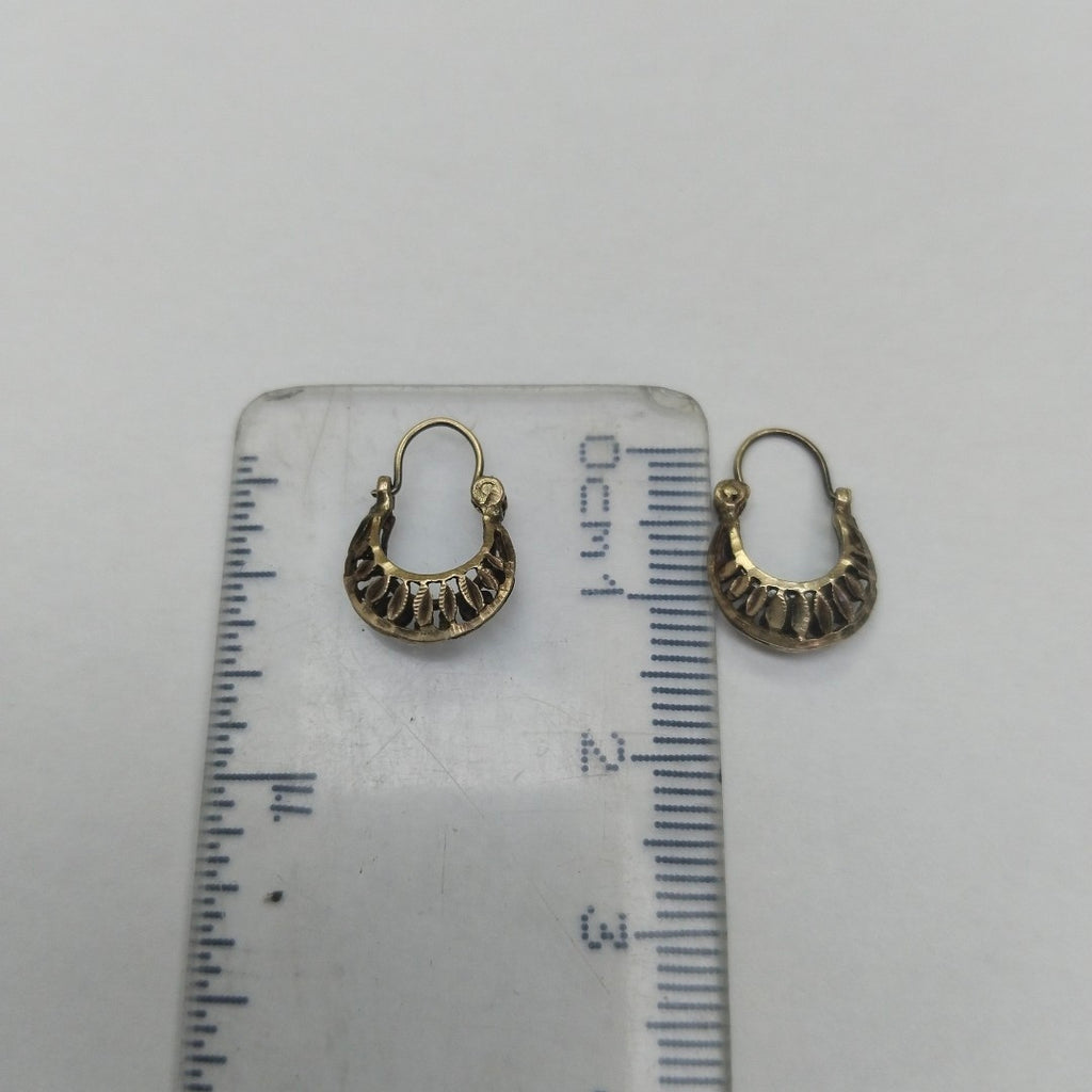 ARRACADAS PAR ORO 8 K 1.2 GRMS (SEMINUEVO)