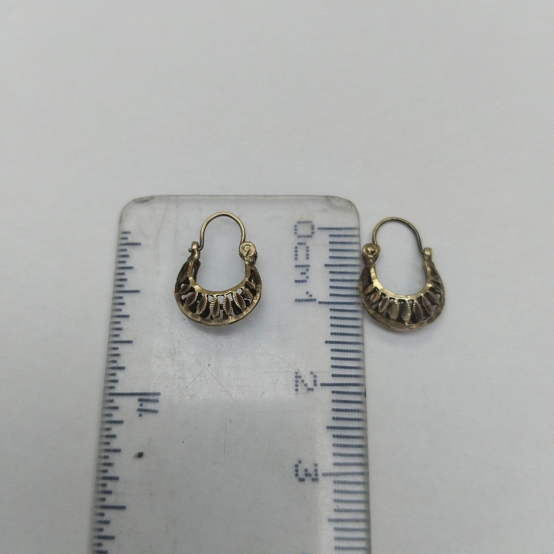 ARRACADAS PAR ORO 8 K 1.2 GRMS (SEMINUEVO)