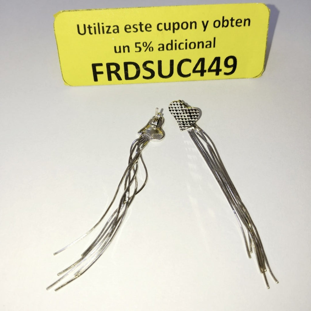 ARETES PAR ORO, ORO BLANCO 18 K 4.9 GRMS (SEMINUEVO)