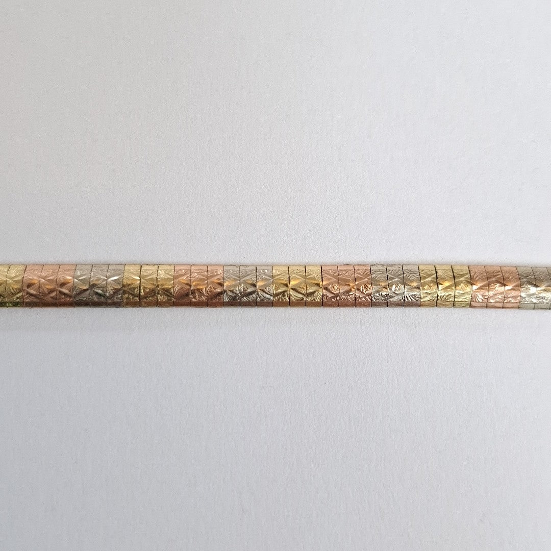 PULSERA ORO,ORO COMBINADO 14 K 12,60 GRMS (SEMINUEVO)
