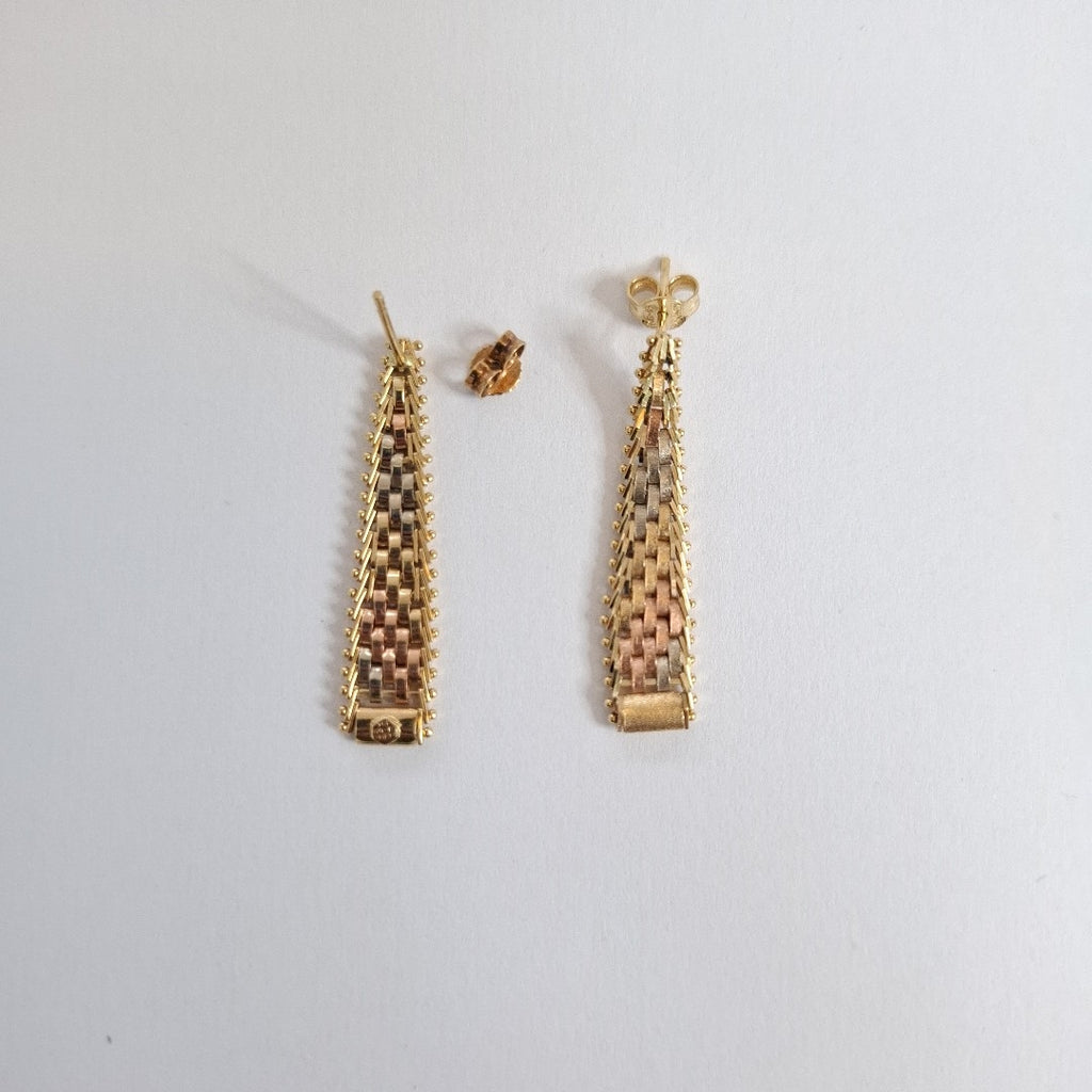 BROQUELES PAR ORO 14 K 4,30 GRMS (SEMINUEVO)