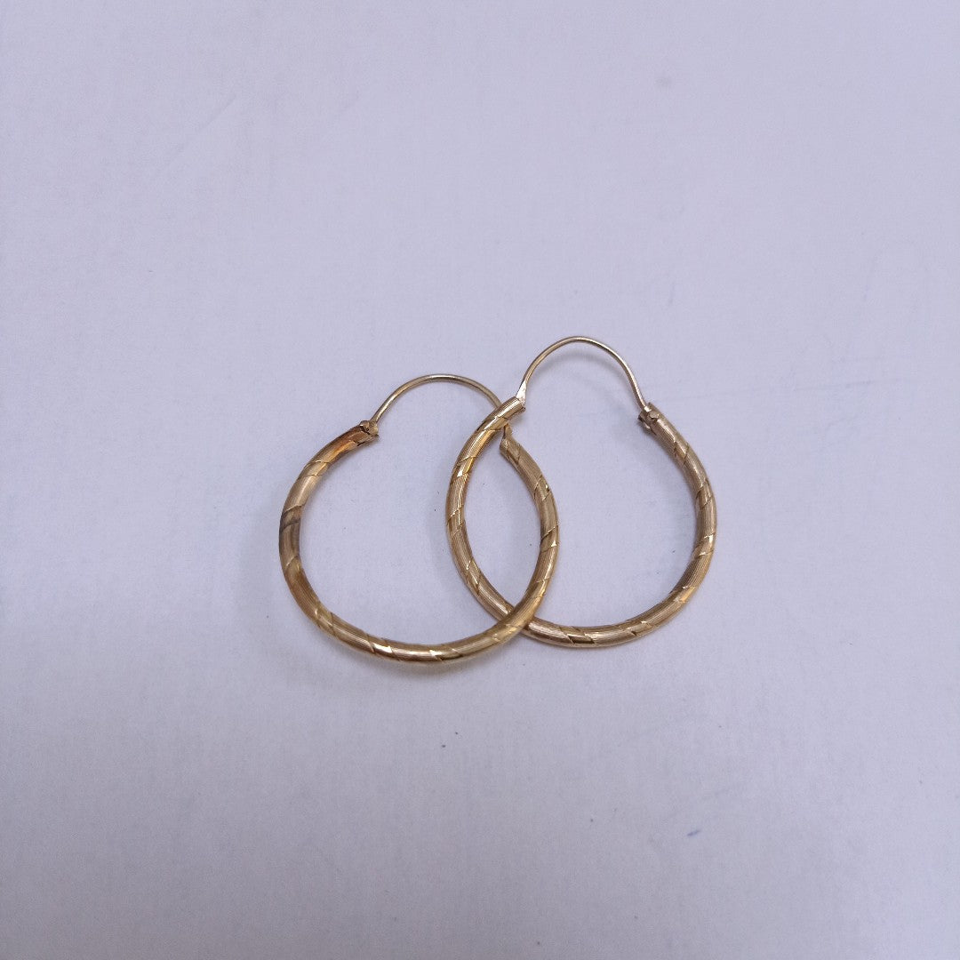 ARRACADAS PAR ORO 14 K 2.5 GRMS (SEMINUEVO)