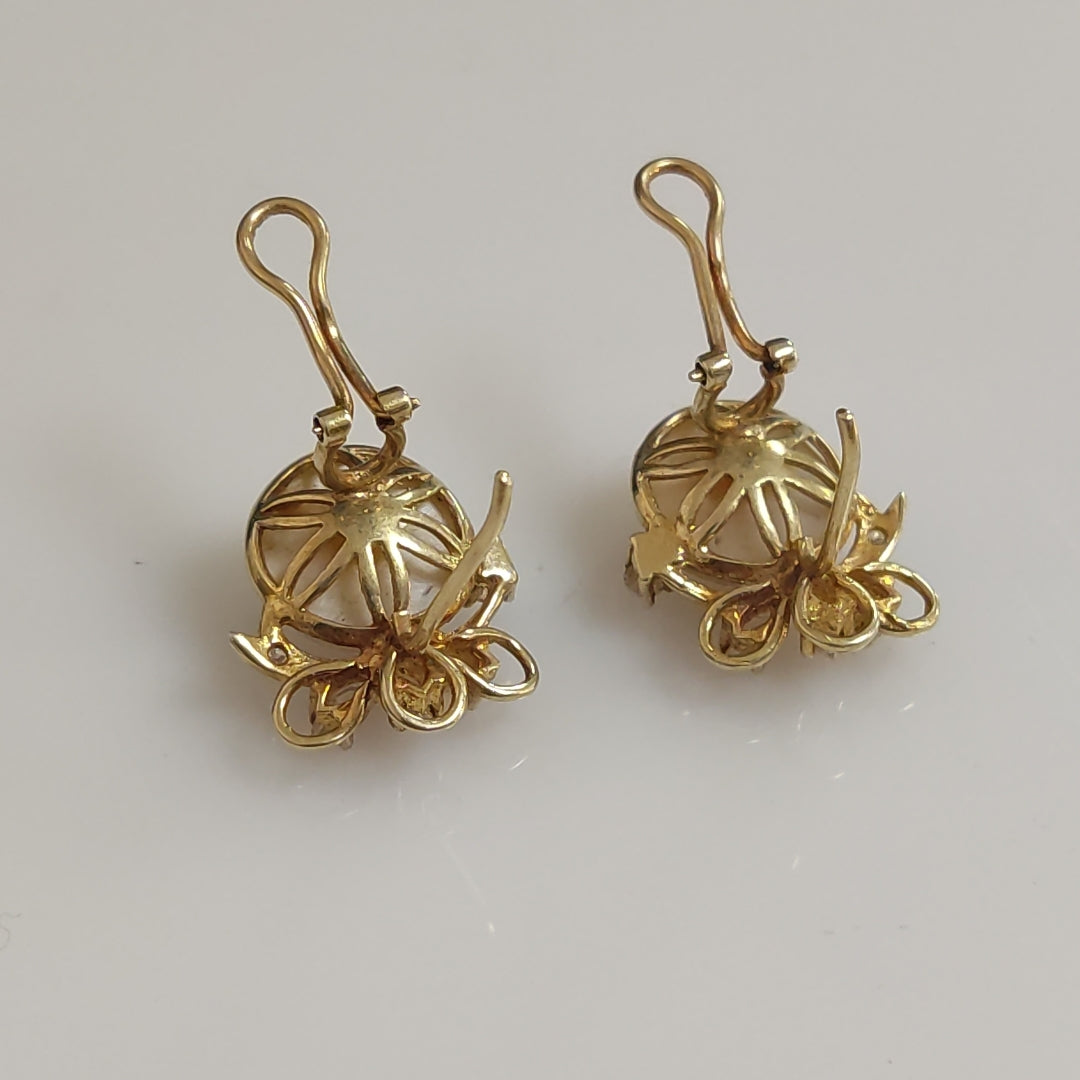 ARETES PAR ORO 14 K 5.2 GRMS (SEMINUEVO)