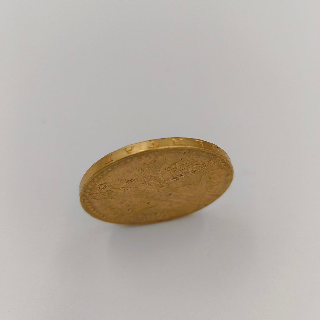 K1 41.6 GRMS 21 K IDENTIFICACIÓN MONEDA NOMINATIVA MONEDAS PESOS 50 PES (SEMINUEVO)