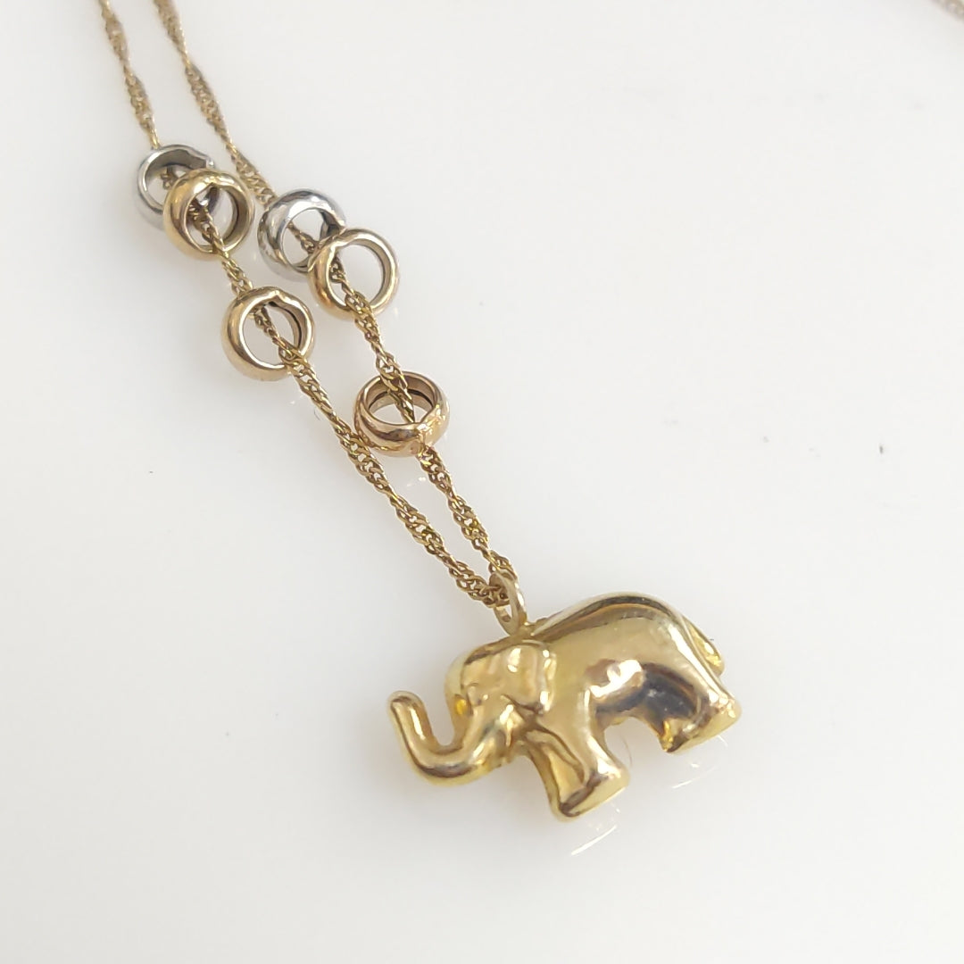 CADENA ORO COMBINADO 14 K 1,40 GRMS (SEMINUEVO)
