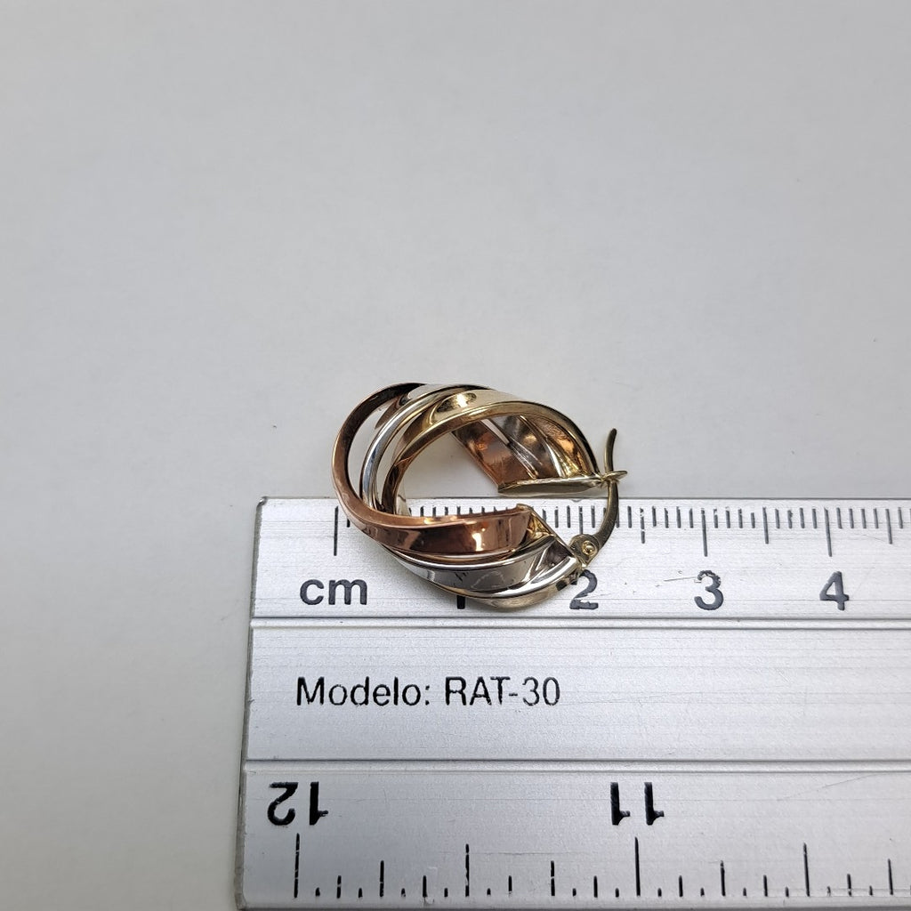 ARRACADAS PAR ORO COMBINADO 10 K 3,40 GRMS (SEMINUEVO)