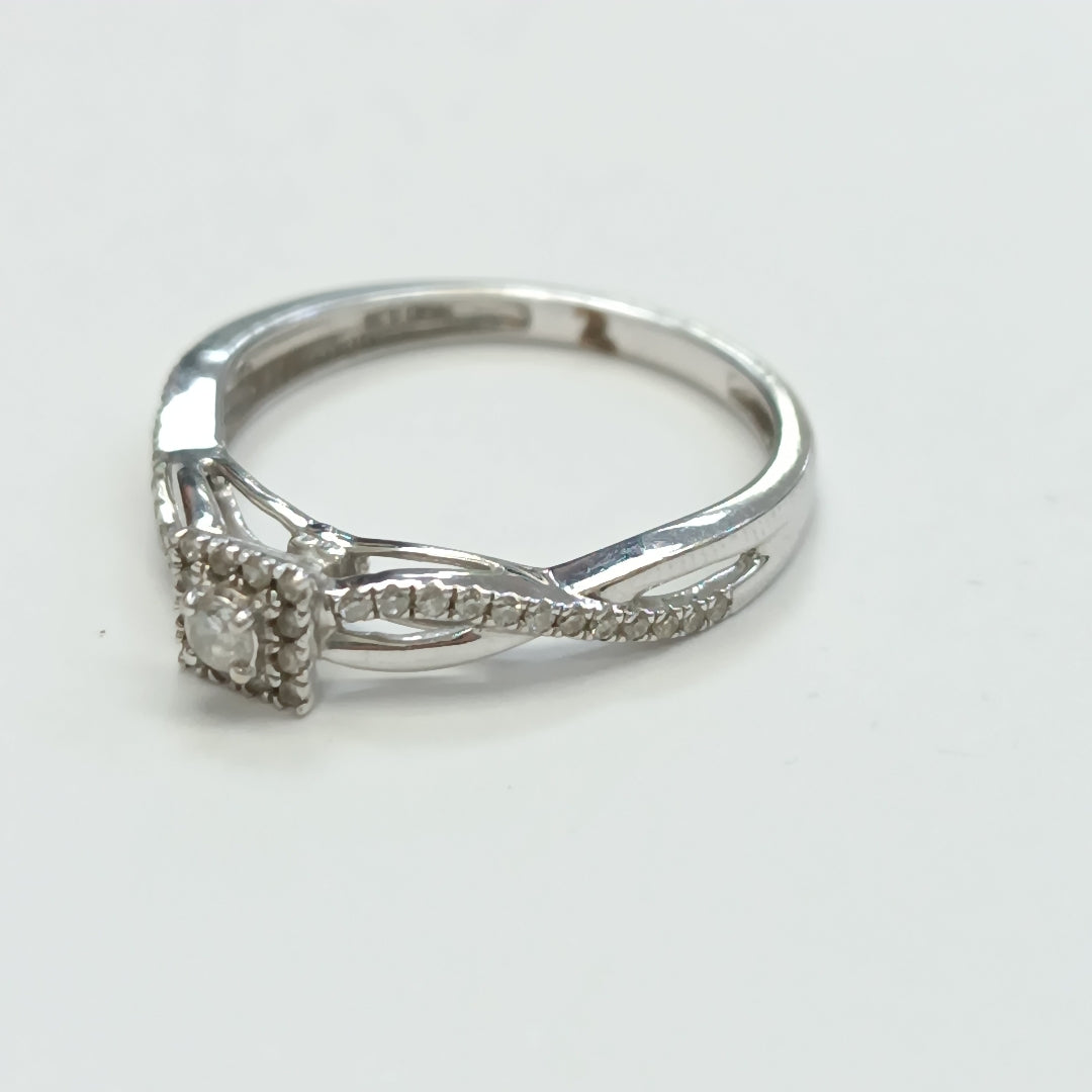 ANILLITO ORO, ORO BLANCO 14 K 2.1 GRMS (SEMINUEVO)