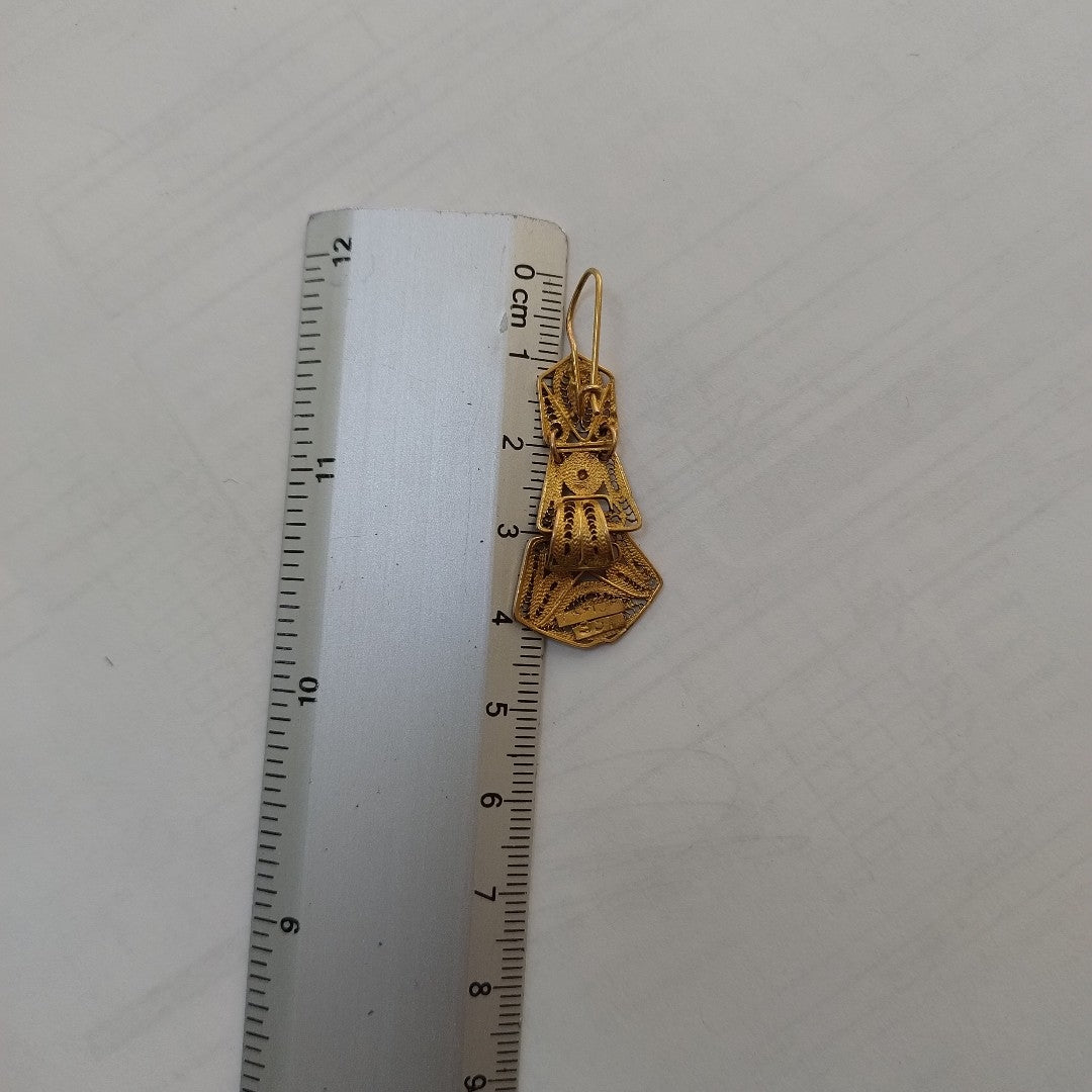 ARETES PAR ORO 8 K 5.7 GRMS (SEMINUEVO)