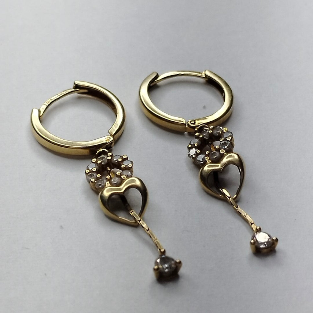 ARETES PAR ORO 14 K 1,90 GRMS (SEMINUEVO)