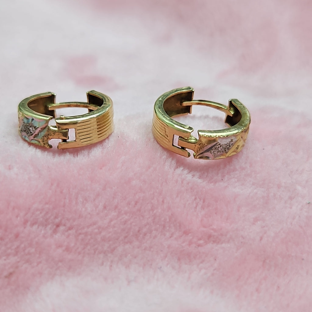 ARRACADAS PAR ORO 14 K 2.4 GRMS (SEMINUEVO)
