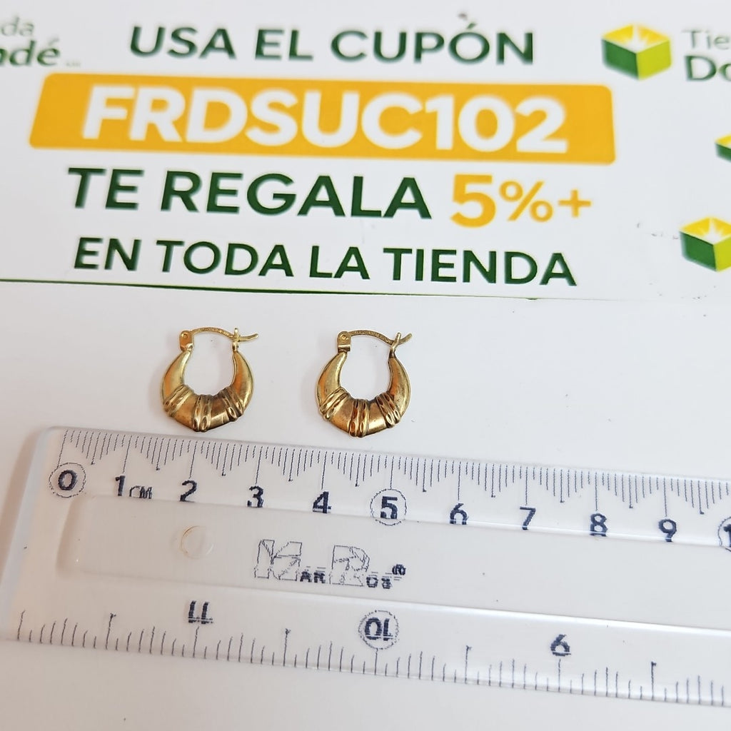 ARRACADAS PAR ORO 10 K 1,30 GRMS (SEMINUEVO)