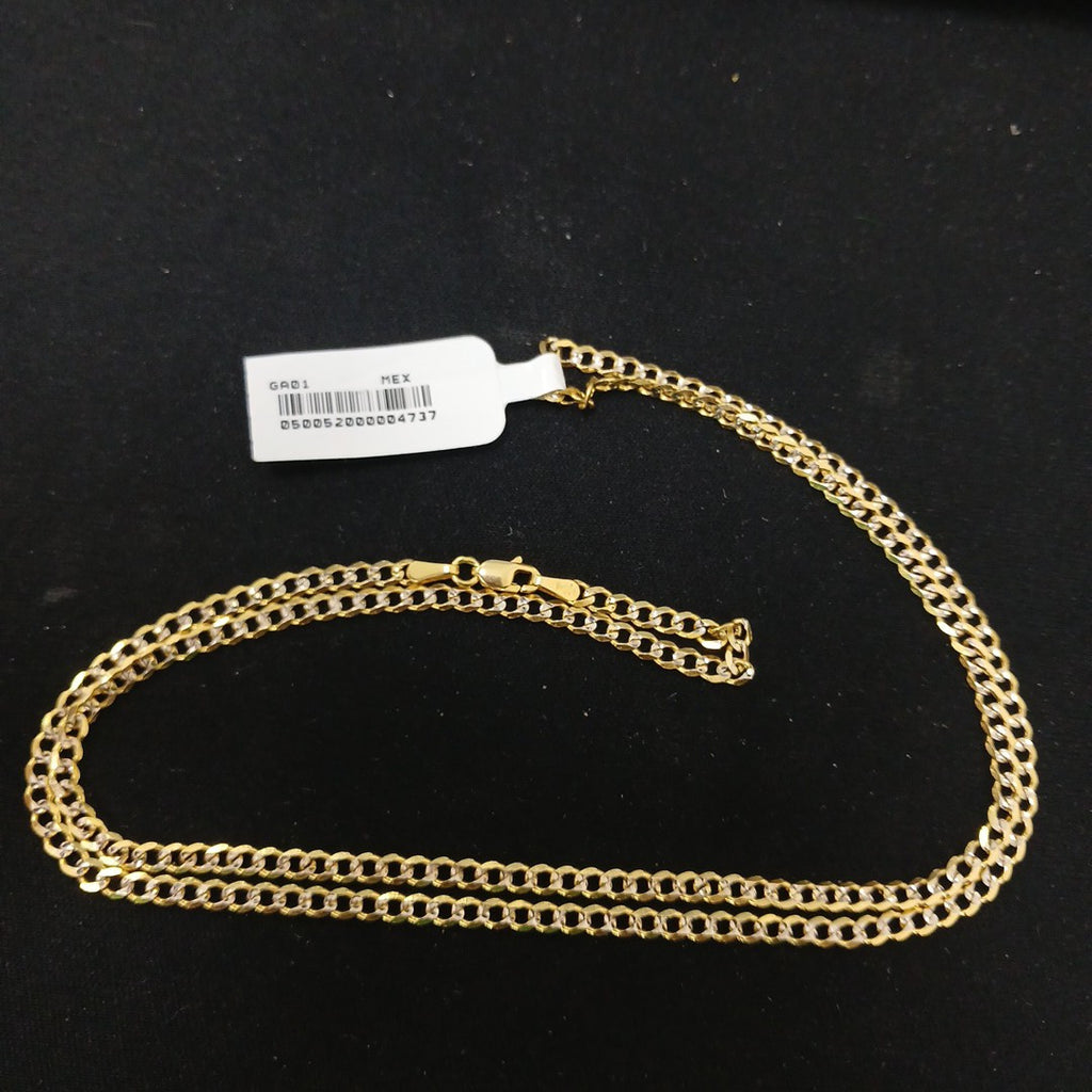 CADENA BARBADA 10.2G 60 CM 14K (NUEVO)
