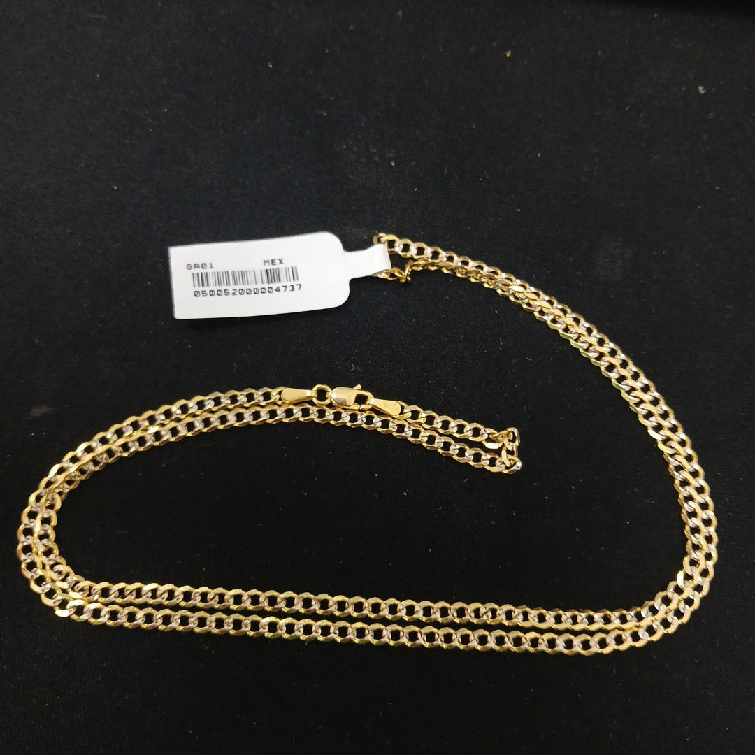 CADENA BARBADA 10.2G 60 CM 14K (NUEVO)