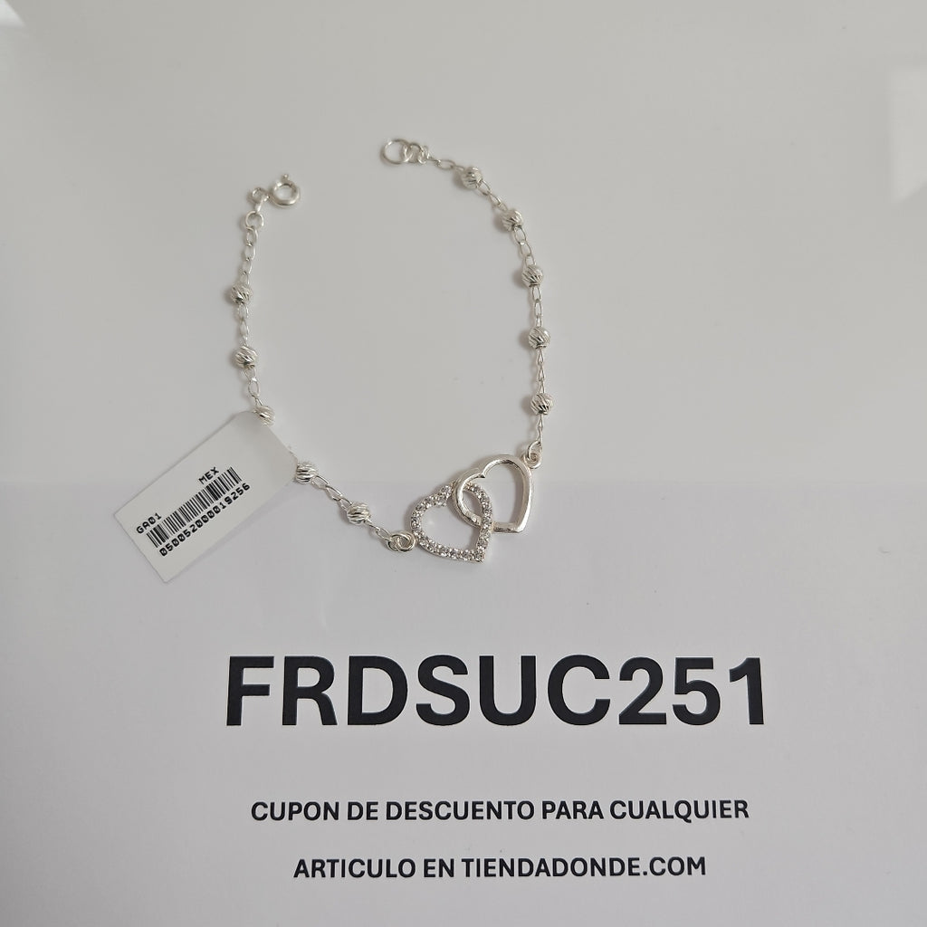 PULSERA TEJIDO TEJIDO ESPECIAL PLATA .925 18 CM 4 GR (NUEVO)